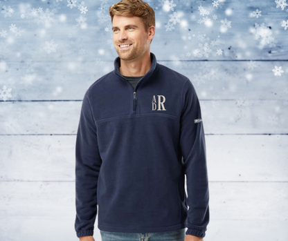 Men's Columbia Half Zip Fleece - Embroidered