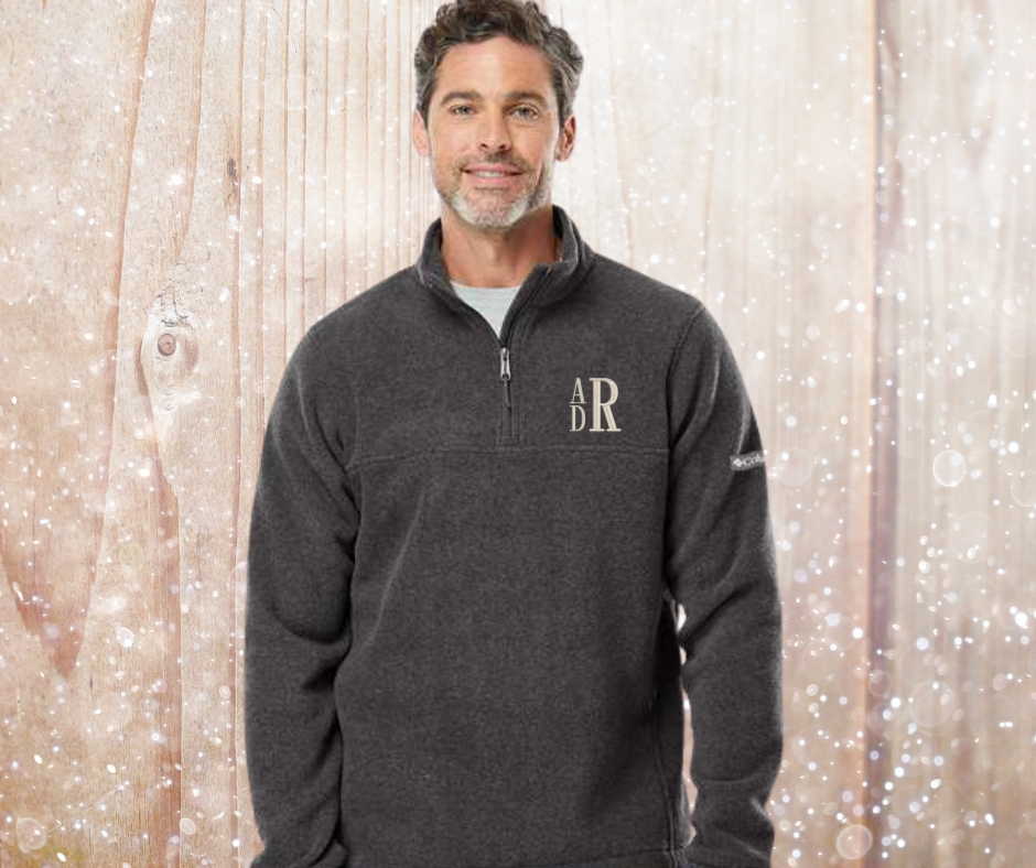 Men's Columbia Half Zip Fleece - Embroidered