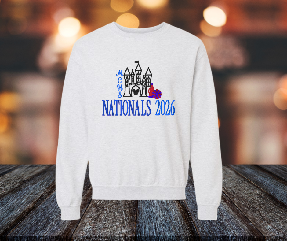 Cheer Nationals Embroidered Sweatshirts!