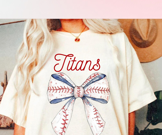 Titans Bow Printed T-Shirt