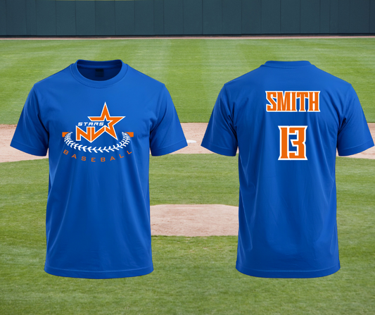 NV Stars baseball printed T-Shirt