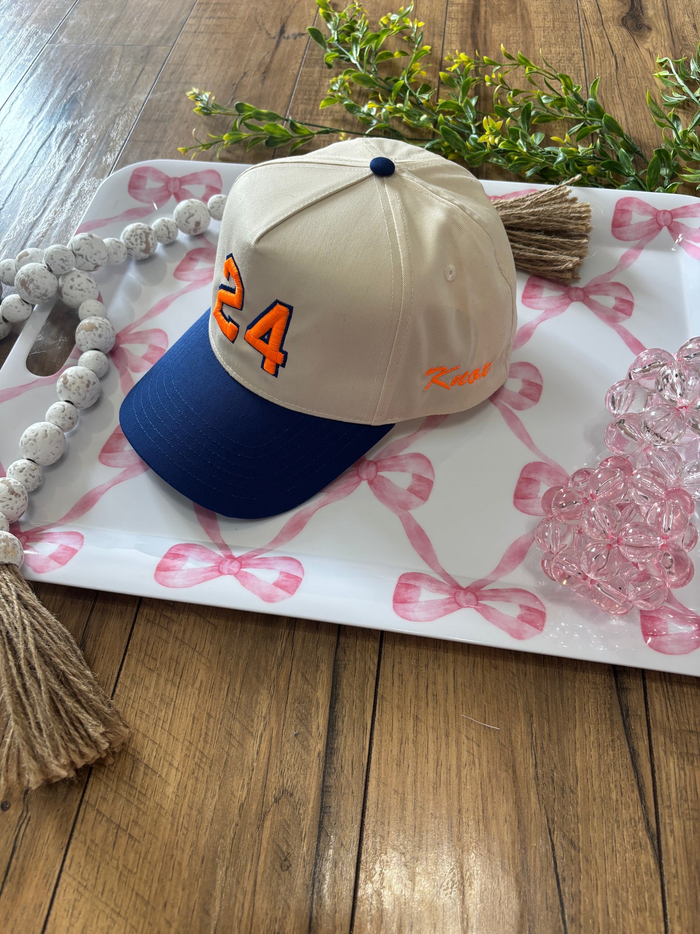 3D Puff Number embroidered snapback, trucker hat