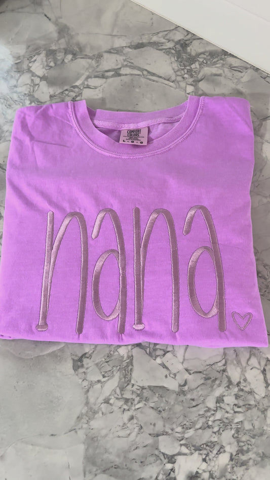 Hand Lettered Embroidered T-Shirt!